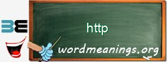 WordMeaning blackboard for http